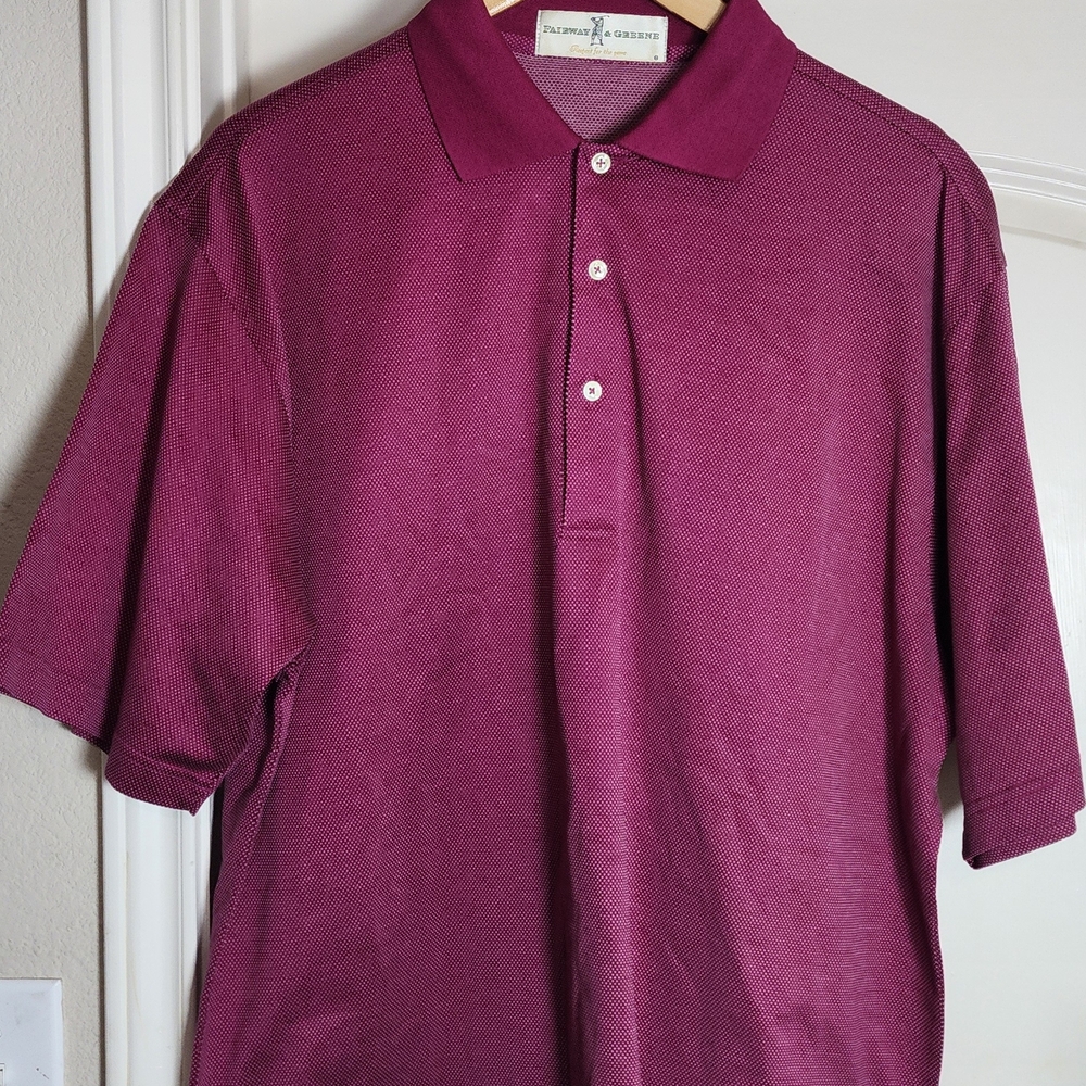 Fairway & Greene Men's Berry Polo‎ Shirt